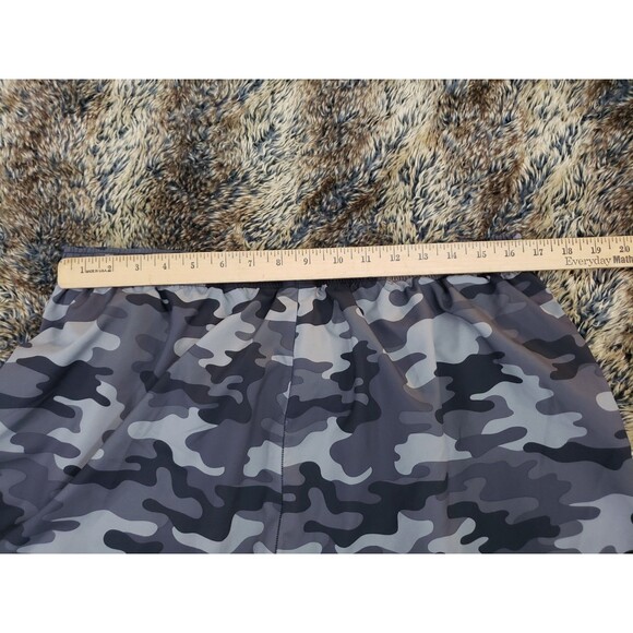 2 Gymshark Arrival Shorts Mens Size 3XL Gray Black Camo & Blue Workout Shorts - Picture 12 of 15